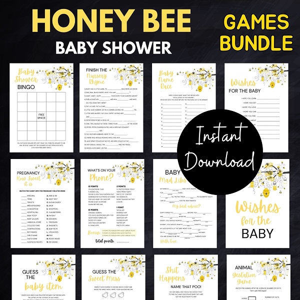 Bee Baby Shower Games