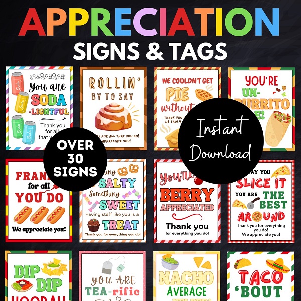 Staff Appreciation Signs