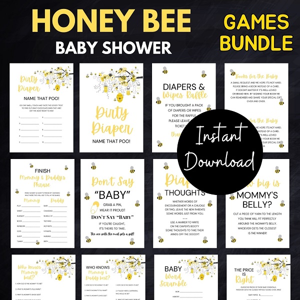 honey bee baby shower activities