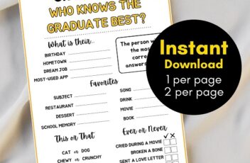 who knows the graduate best - graduation game