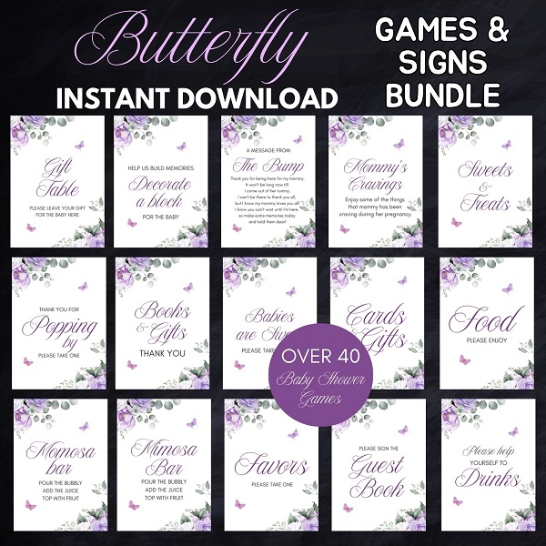 purple butterfly games