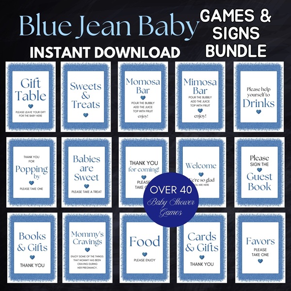 Denim Baby Shower