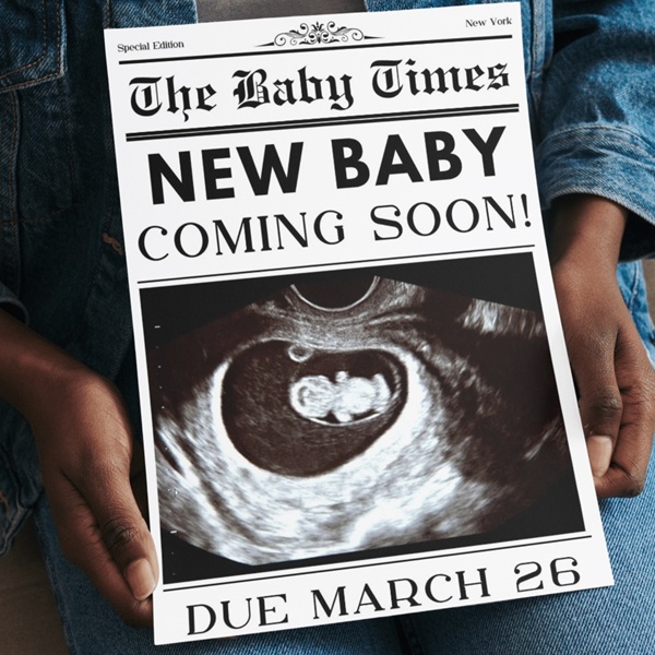 Newspaper Baby Shower