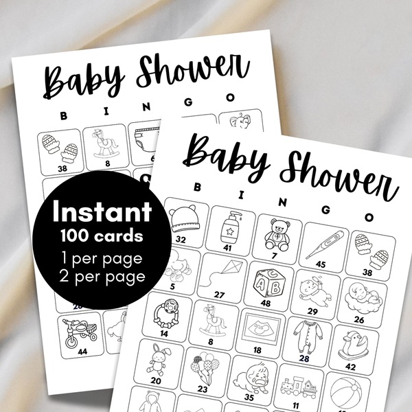 Printable Baby Shower bingo