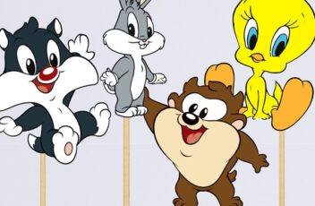 baby looney tunes character props printable