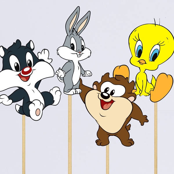 baby looney tunes character props printable