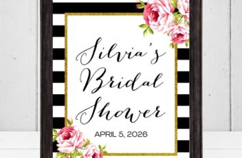 editable hic bridal shower sign