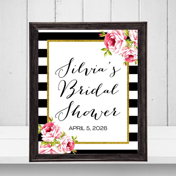 editable hic bridal shower sign