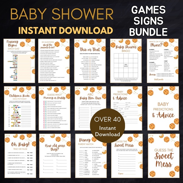 cookies baby shower games