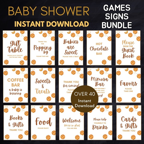 cookies baby shower games