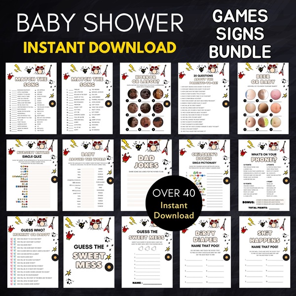 Born to Rock Baby Shower