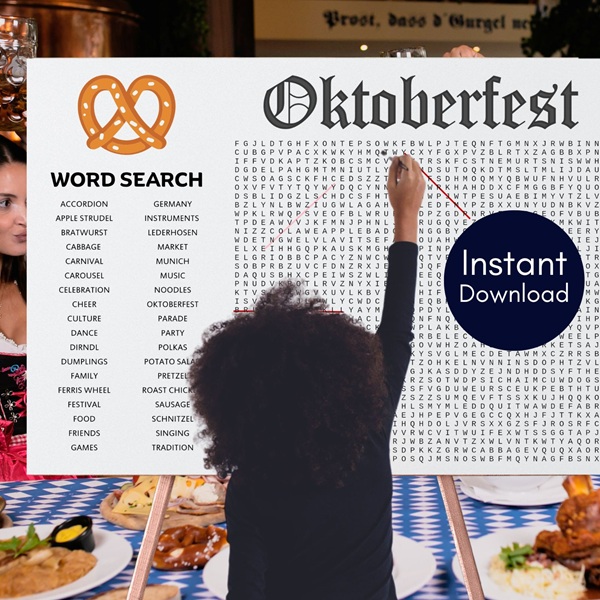 Oktoberfest game word search