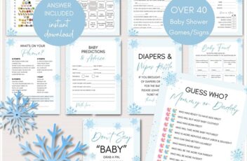 Winter baby shower games baby its cold outside