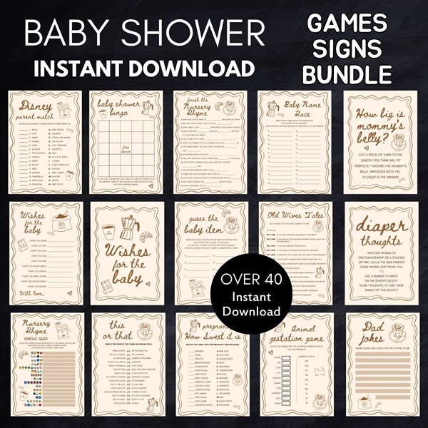 baby is brewing baby shower games