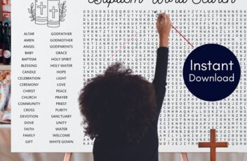baptism-Word Search
