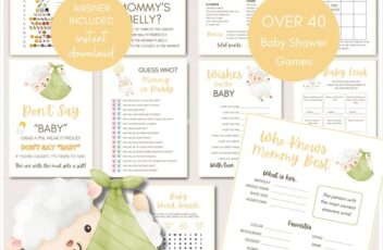 lamb baby shower games printable