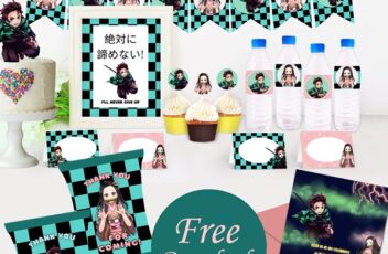 free demon slayer party printable nezuko tanjiro
