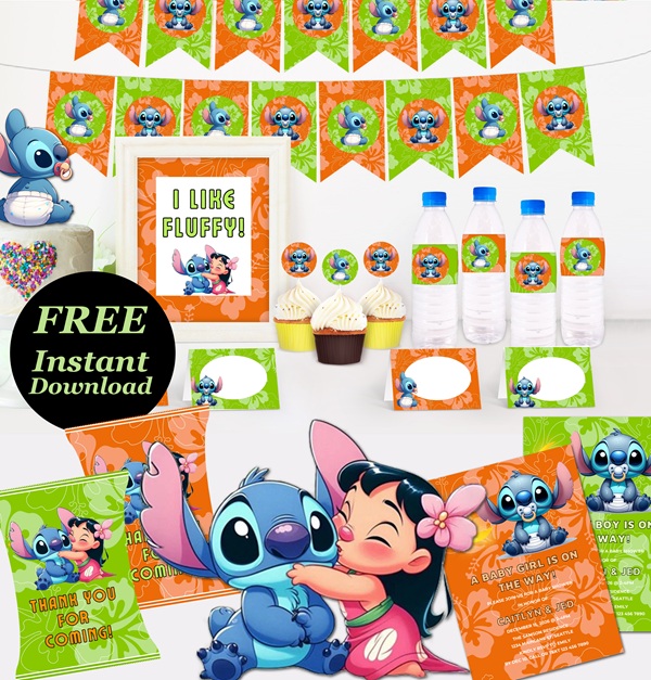 free printable stitch party printable