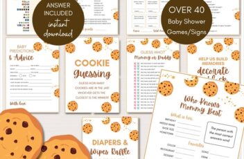 milk and cookies baby shower games