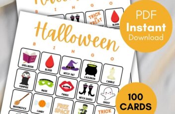 printable halloween bingo cards download