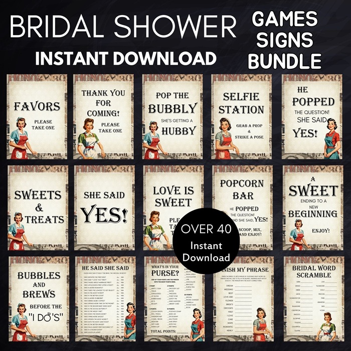 Housewife Bridal Shower Game