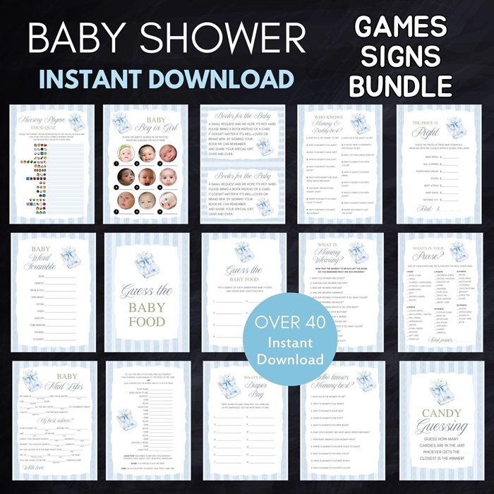 boy new chapter begins storybook baby shower