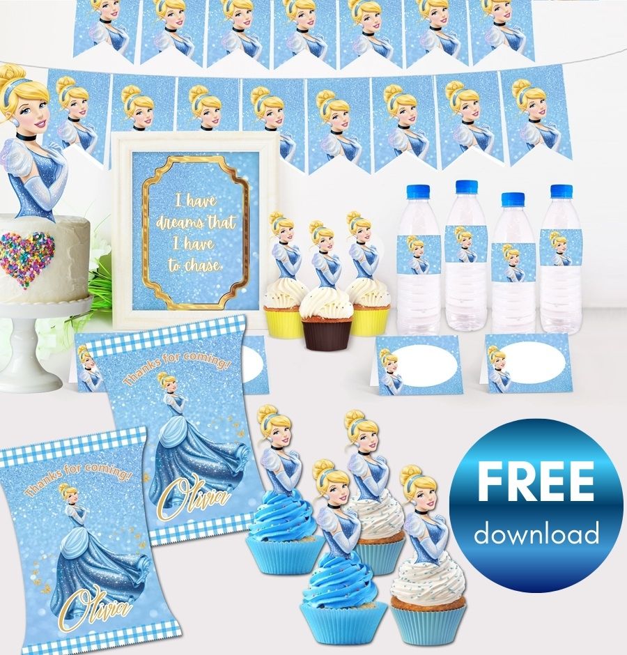 FREE Editable Cinderella Party Printable