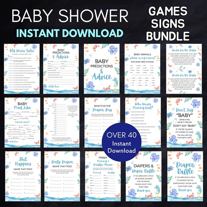 sea you soon under the sea baby shower games bundle (2)