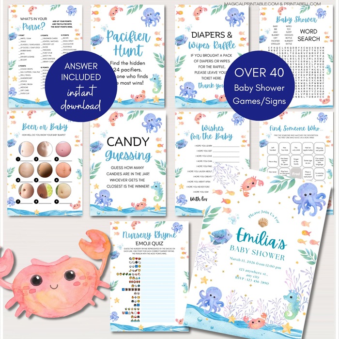 sea you soon under the sea baby shower