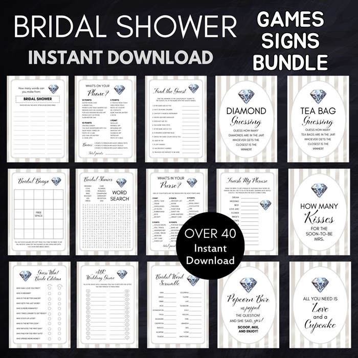 Diamond of the season Bridal Shower games