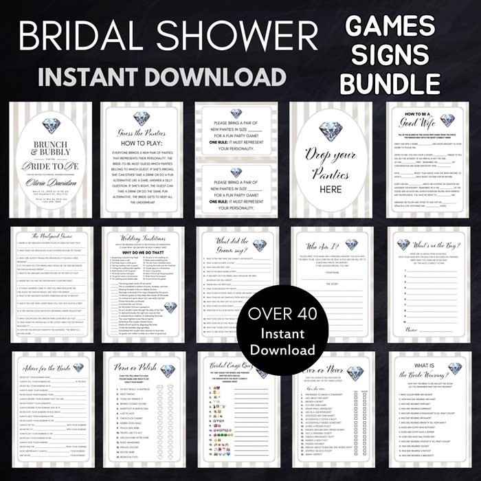 Diamond of the season Bridal Shower games