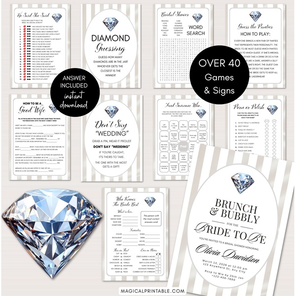 Diamond of the season Bridal Shower package