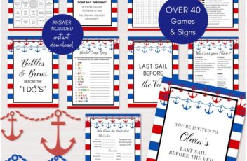 Nautical bridal shower games