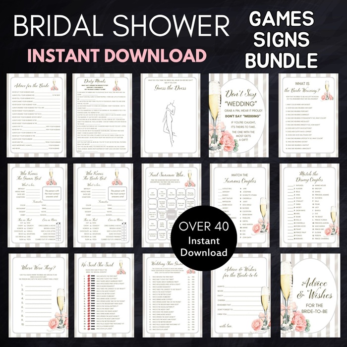 Pearls and Prosecco Bridal Shower Games