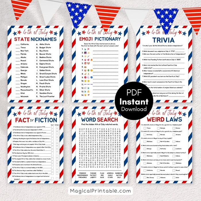 4th of july independence day games