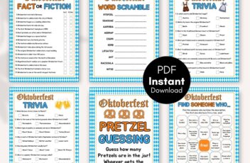 Oktoberfest printable game