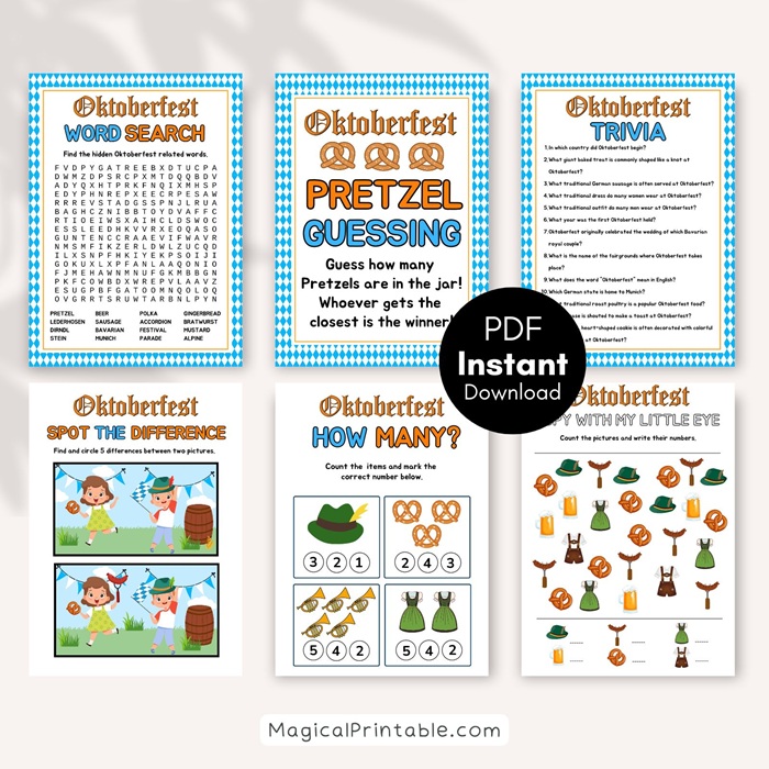 Oktoberfest printable game