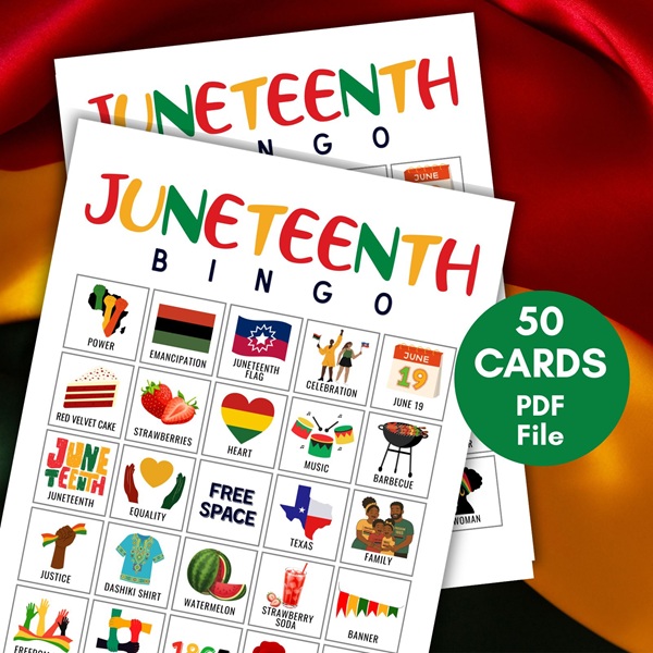 juneteenth bingo cards