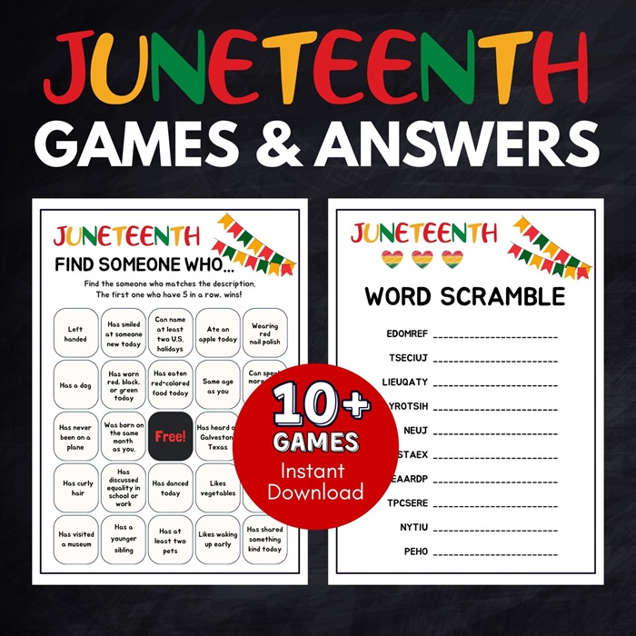 juneteenth game printable