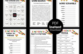 juneteenth game printable