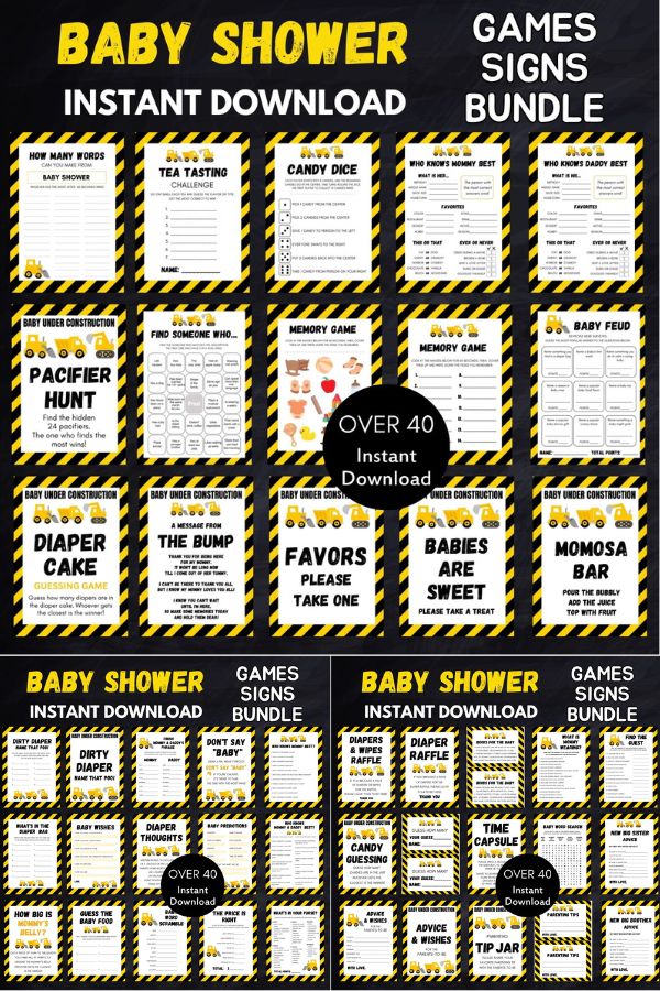 Baby Under Construction games bundle pdf