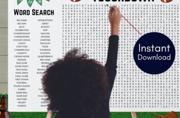 touchdown word search