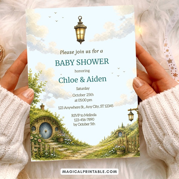 Hobbit baby shower games bundle 