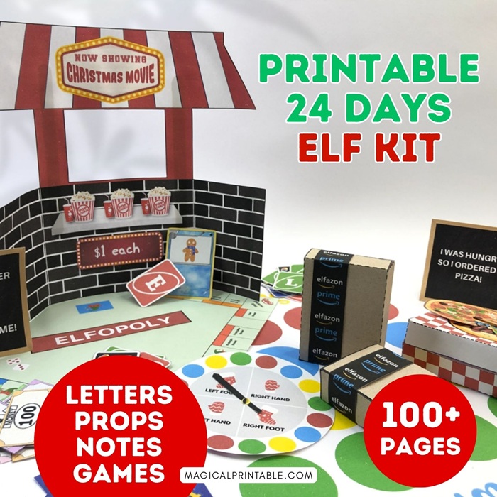 elf on the shelf printable kit